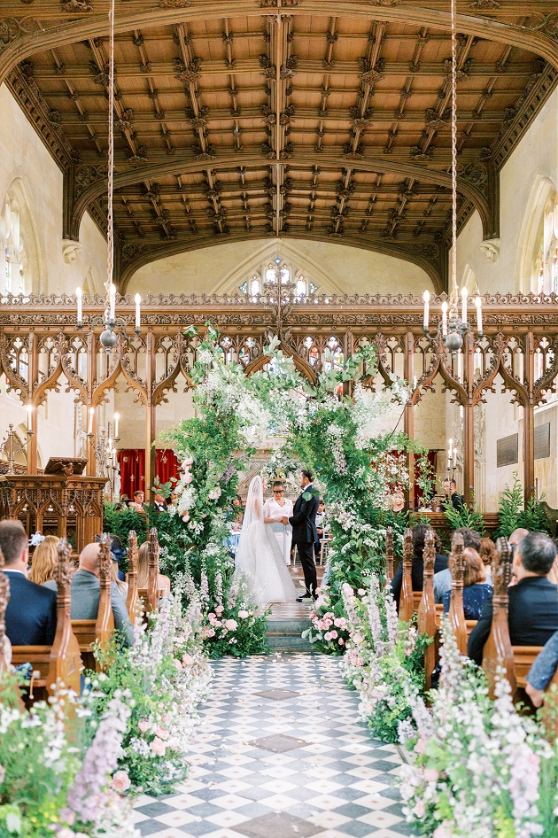 Sudeley Castle & Gardens ceremony church setting